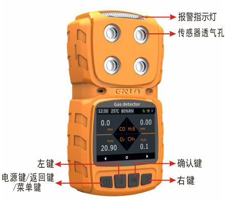 便攜式擴散型一氧化氮NO氣體檢測儀