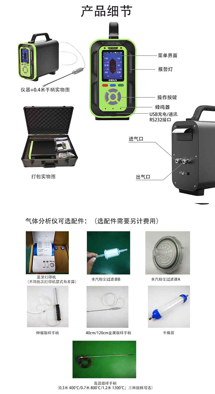 移動式溫室氣體檢測分析儀